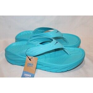 HOKA Men's Ora Recovery Flip Flop Sandal BLUE SZ 10 NEW
